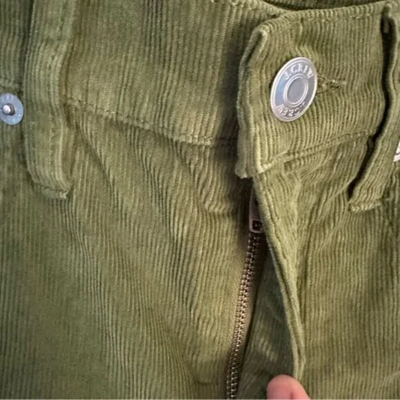 NWT J. Crew | Women's Green Vintage Slim Straight Corduroys Pants Size 25 - Picture 10 of 10